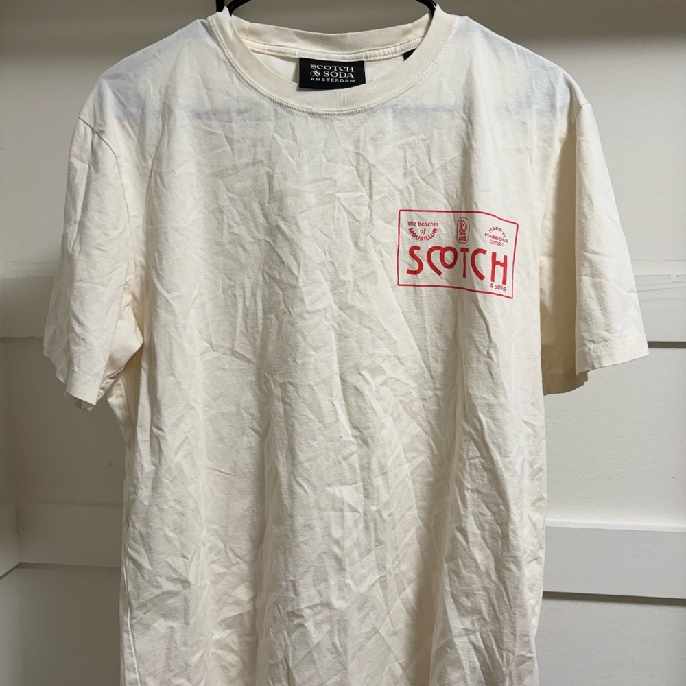 Scotch & Soda Cream T-Shirt for Men
